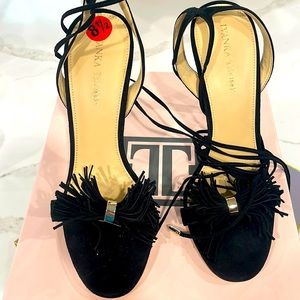 Ivanka Trump Black Suede heels